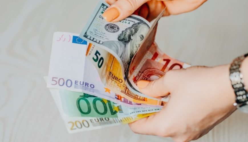 currency and credit card