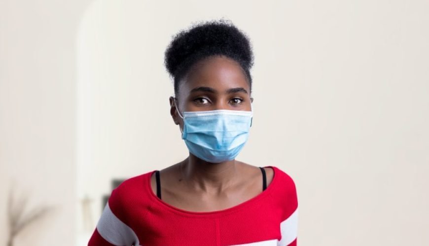 a girl with mask