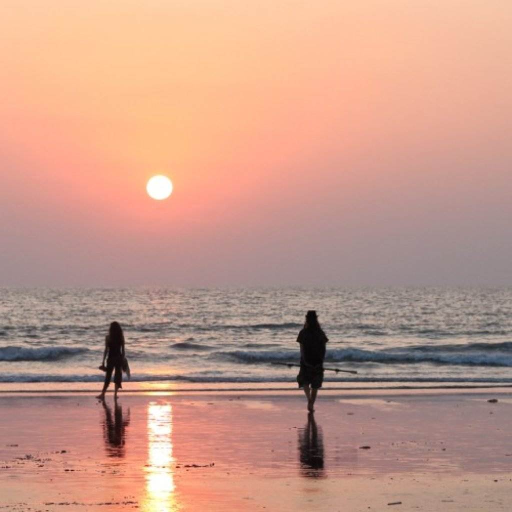 sunset view on beach