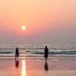 sunset view on beach