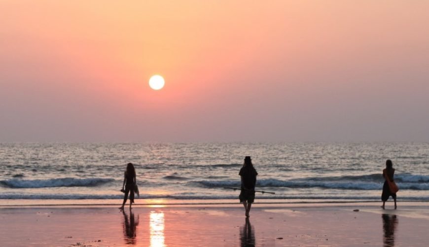 sunset view on beach