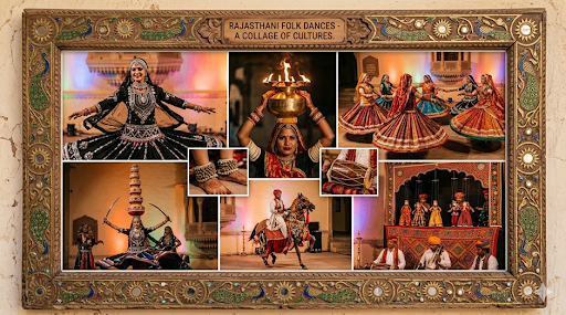 Traditional Kalbelia dance performance in Rajasthan, India.